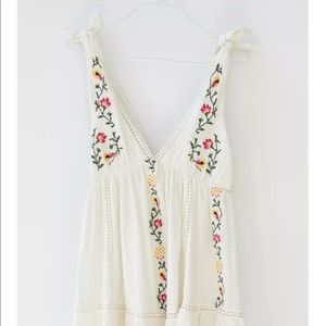 Urban White Embroidered Dress
